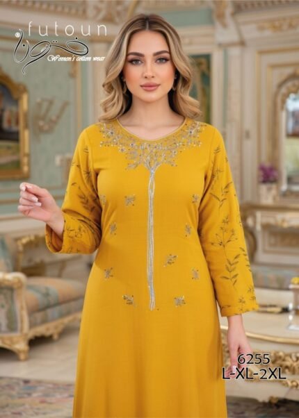 عبايه حريمي قطن - براند فُتون - موديل  6255