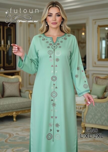 عبايه حريمي قطن - براند فُتون - موديل 6248
