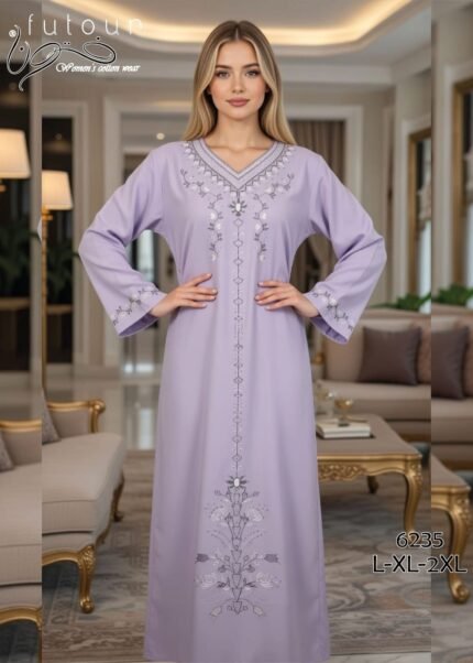 عبايه حريمي قطن - براند فُتون - موديل 6235