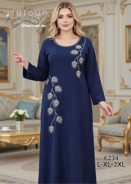 عبايه حريمي قطن - براند فُتون - موديل 6234