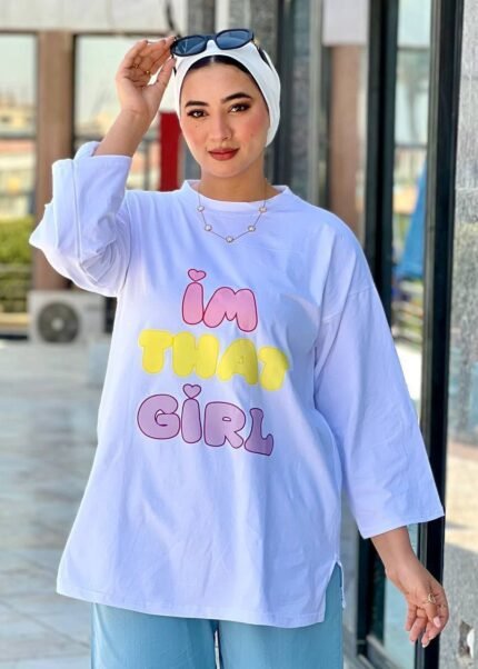 تيشرت اوفر سايز  كم