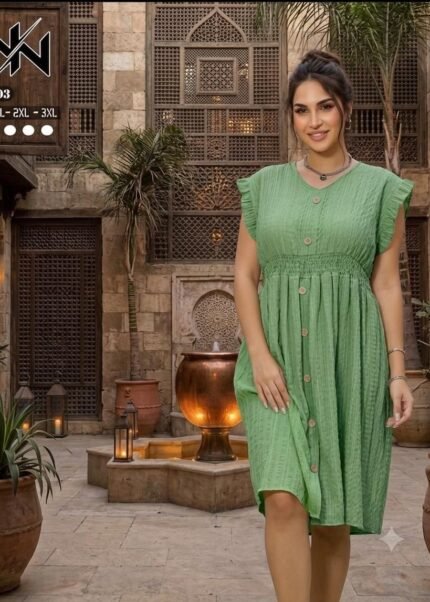 بيجاما صيفي حريمي قطعتين توب كورنيش وشورت سمول ستيبس (Copy)